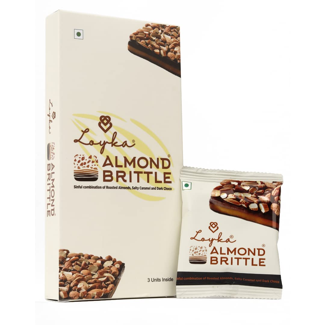 Loyka Almond Brittle Classic Choco Box 3 pcs Morningevening snack