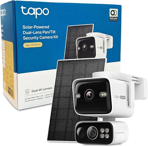 Tapo C675D KIT - Caméra de Surveillance Solaire Extérieur…