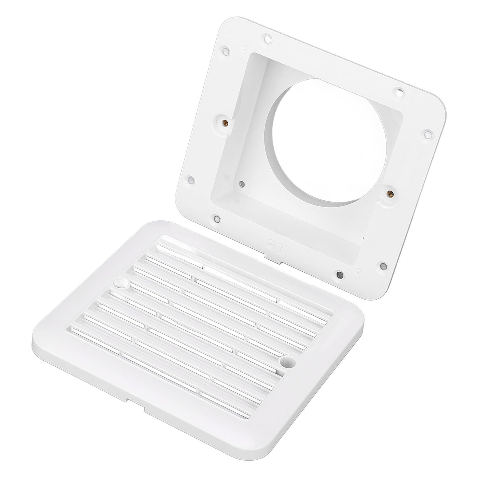 KIMISS Grille D'aération Latérale pour Camping-Car et Grille de Sortie d'air pour Camping-Cars, Camping-Cars, Remorques, Yachts et Bateaux, Eau, Installation Facile