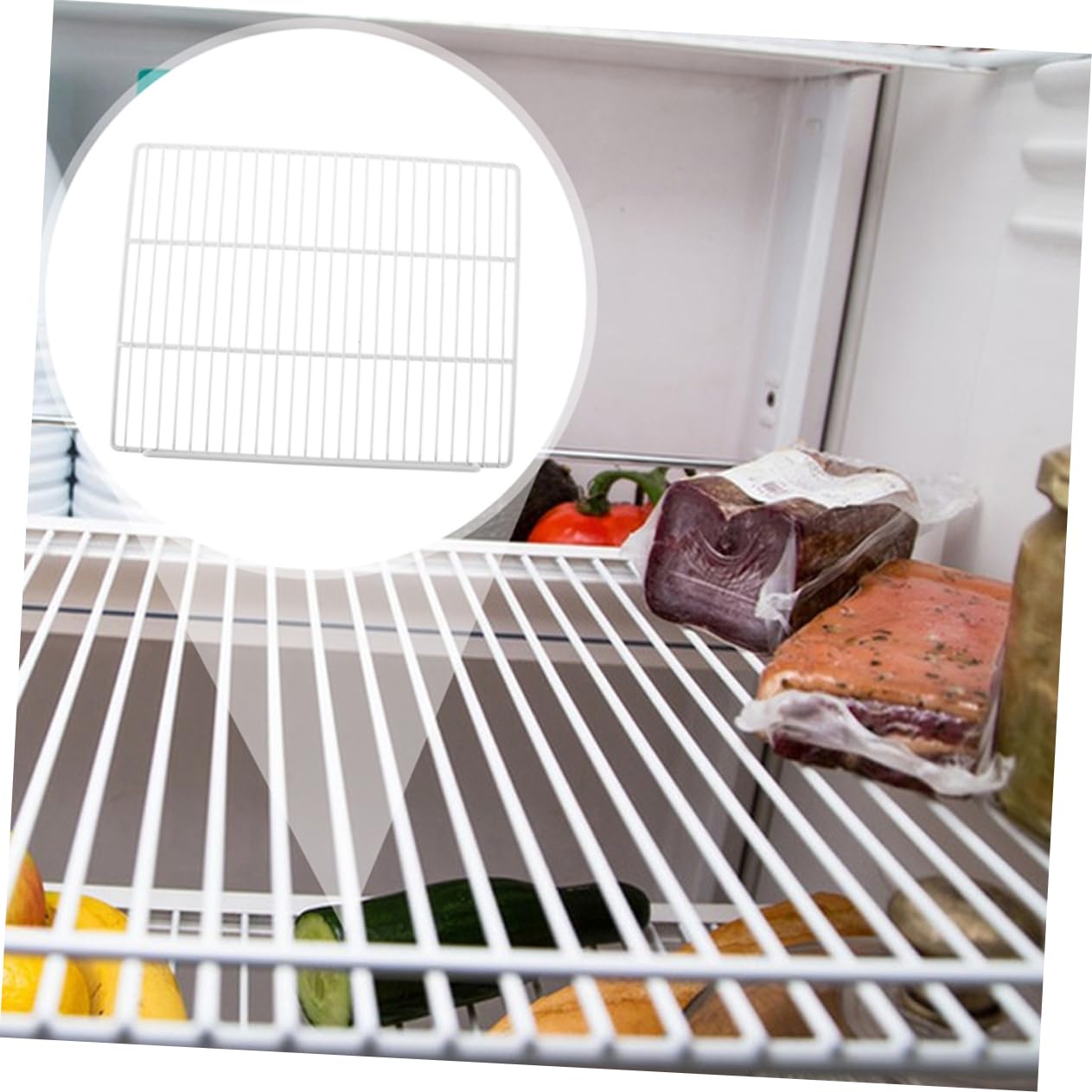 Divisor de Rejilla para Refrigerador Blanco, Acero, 1 Pieza