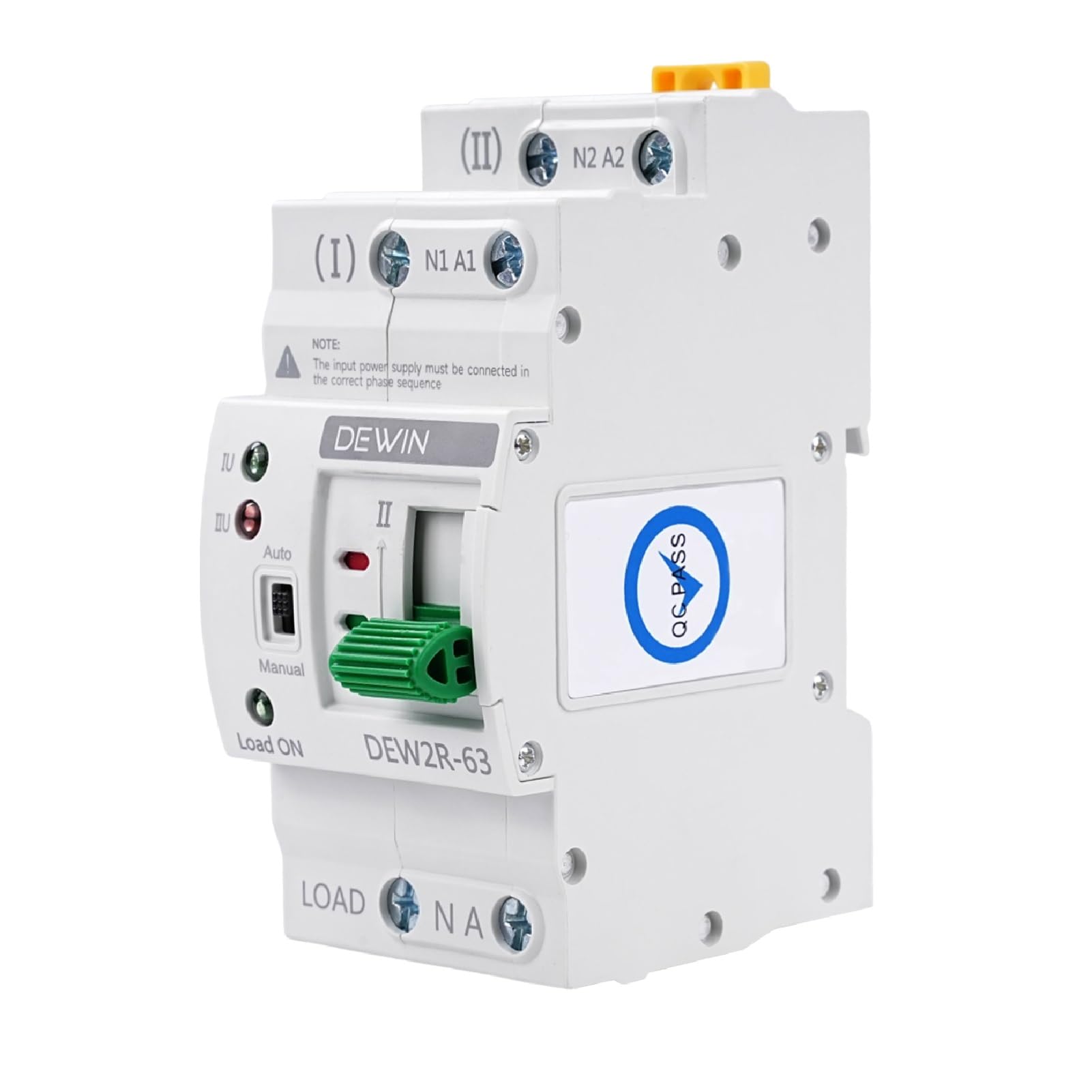 Interruttore Automatico Commutatore Trasferimento Doppia Alimentazione 220V 63A 2P - Protezione Cortocircuito E Sovraccarico - Foto 7