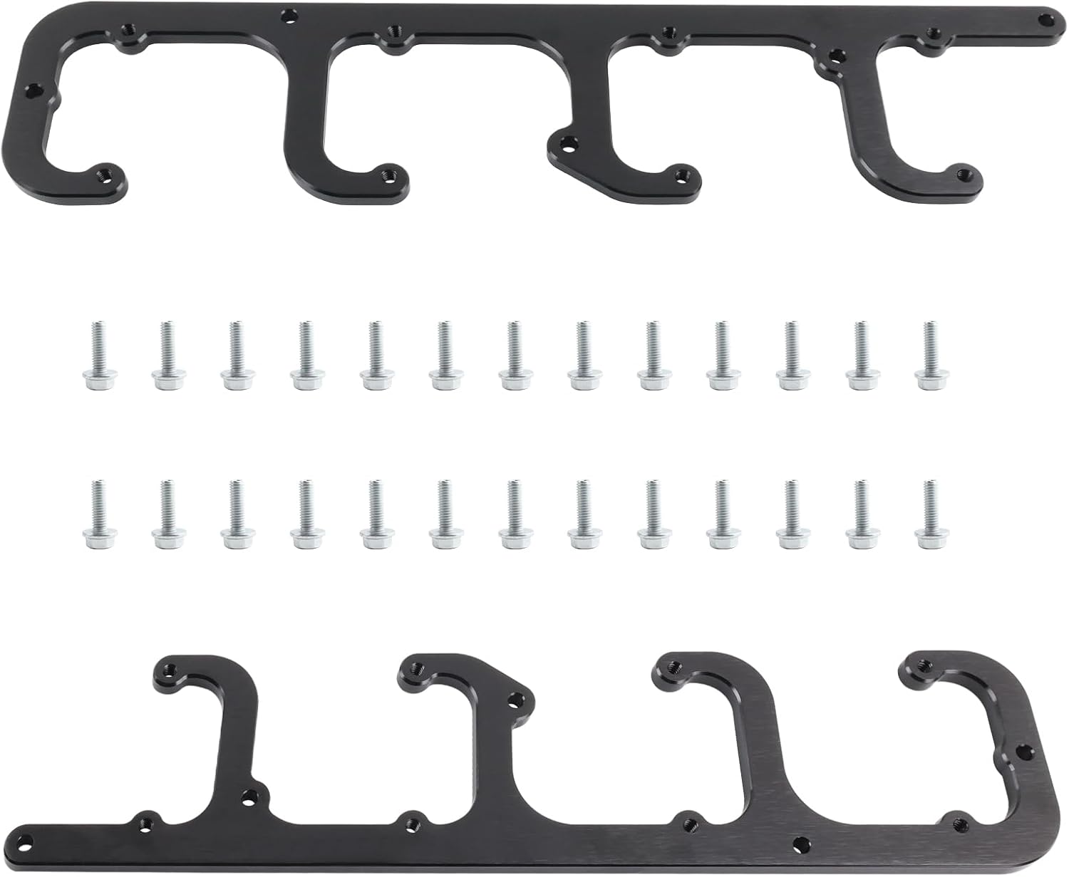 5.3L LS Square Coil Brackets Valve Cover Fit for D581 12558693 LSX Swap Truck LS1 LS3 LS2 LQ4 LQ9 LS6 L92 L99 L33 LR4 (Black)