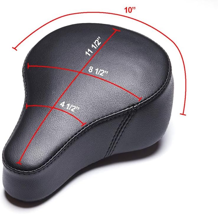 AIRHAWK Inflatable Soft Comfortable Air-Cell Bike-eBike-ExBike Seats for Cycling, Electric Bike Riding & Exercising with Diamond Stitch or Smooth Genuine Leather Cover