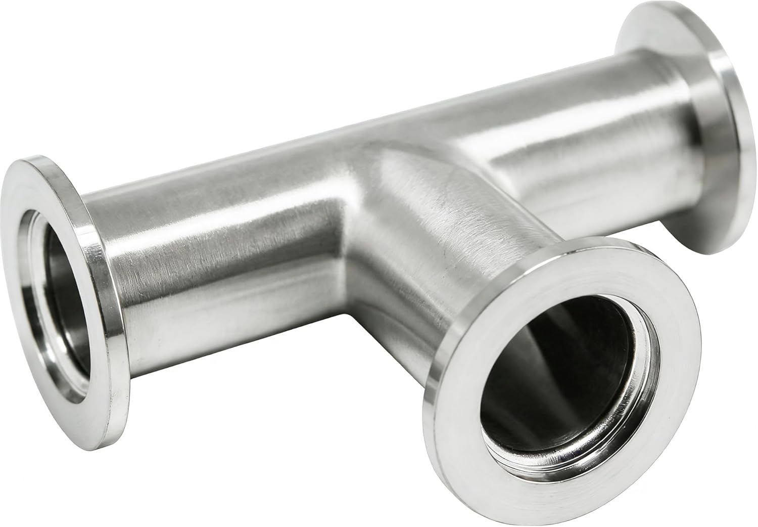 QiiMii SS304 Sanitary Vacuum Fittings - KF-40 Tri Clamp Tee 3 Way