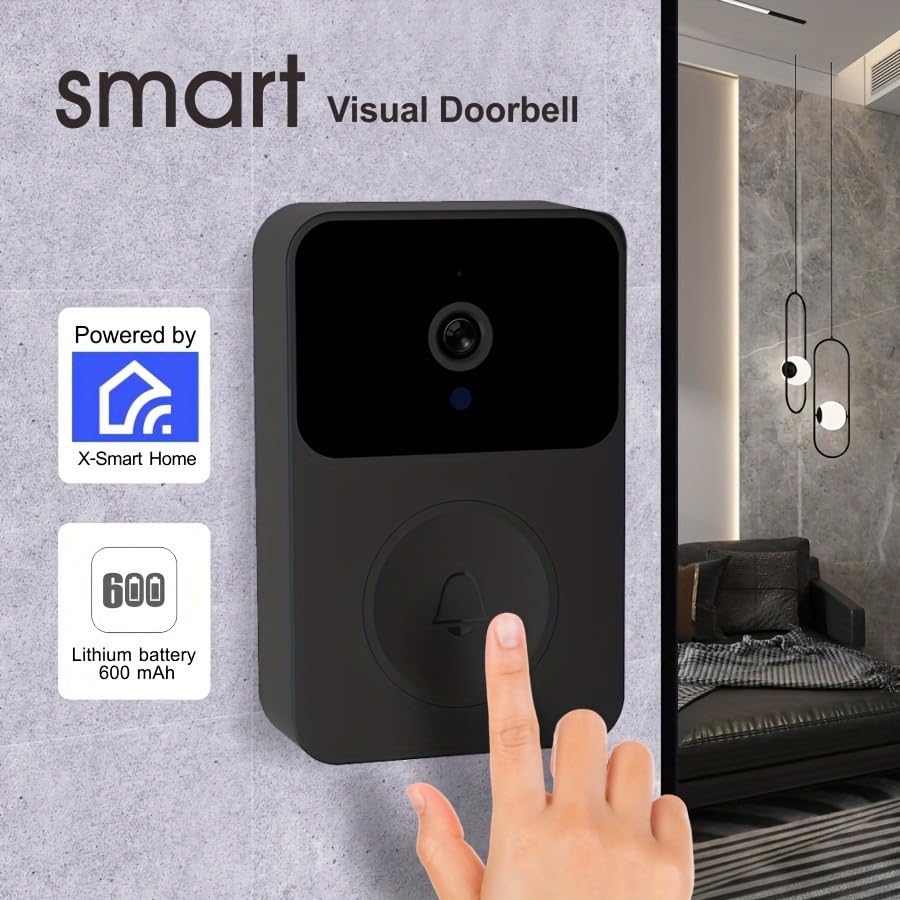 Wireless Video Doorbell Camera with 2-Way Audio, HD Night Vision & WiFi, App Remote Control, Easy Installation for Home  - Additional View