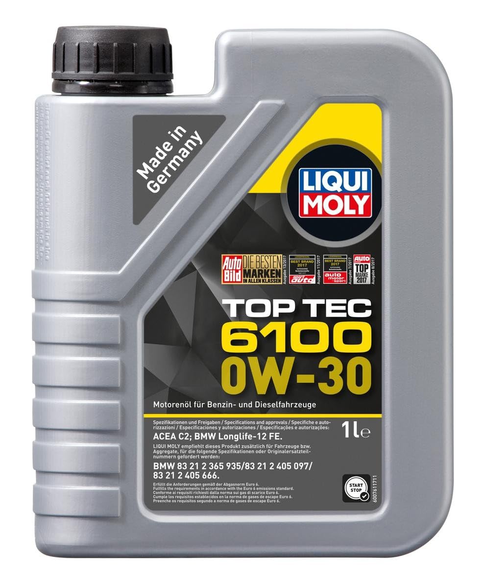 Liqui Moly Top Tec 6100 0W-30 1 Litre Otomotiv Bakım Ürünü