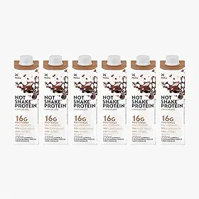 Bebida Proteica NotCo NotShake Protein Chocolate 6x250ml, 16g de Proteína, Ingredientes 100% Vegetais, Sabor Chocolate, Low Carb, Sem Lactose, Sem Açúcar Adicionado, Baixo em Gorduras, Vegetariano.