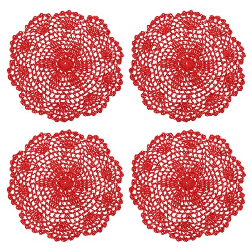 QUARKZMAN Napperons en Dentelle, 4 Pièces 8