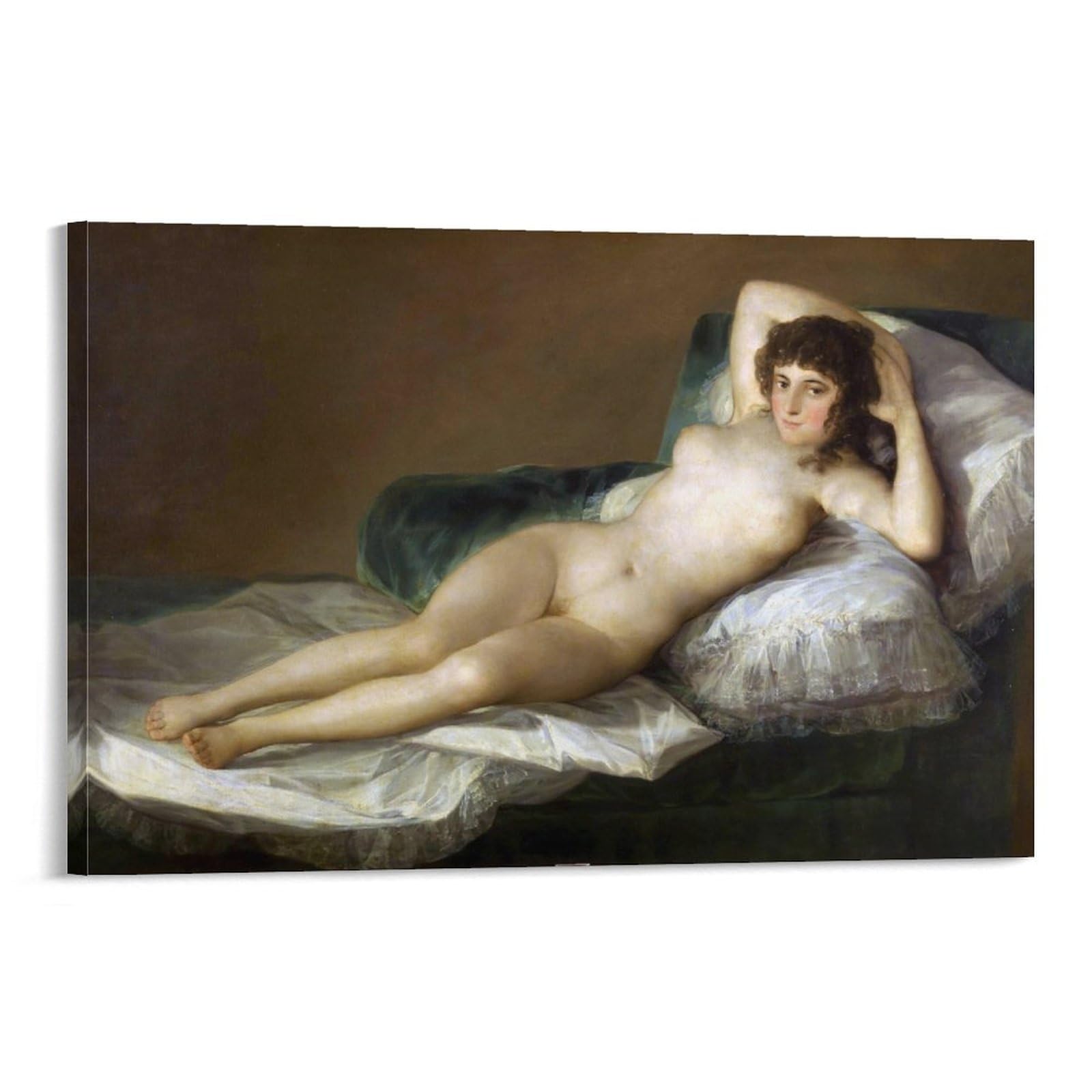 BACION Nude Maja Oil Paintings, Francisco Goya Canvas Prints Wall Art, Famous Paintings Reproduction, Modern Room Bedroom Piece Home Decor โ image 1
