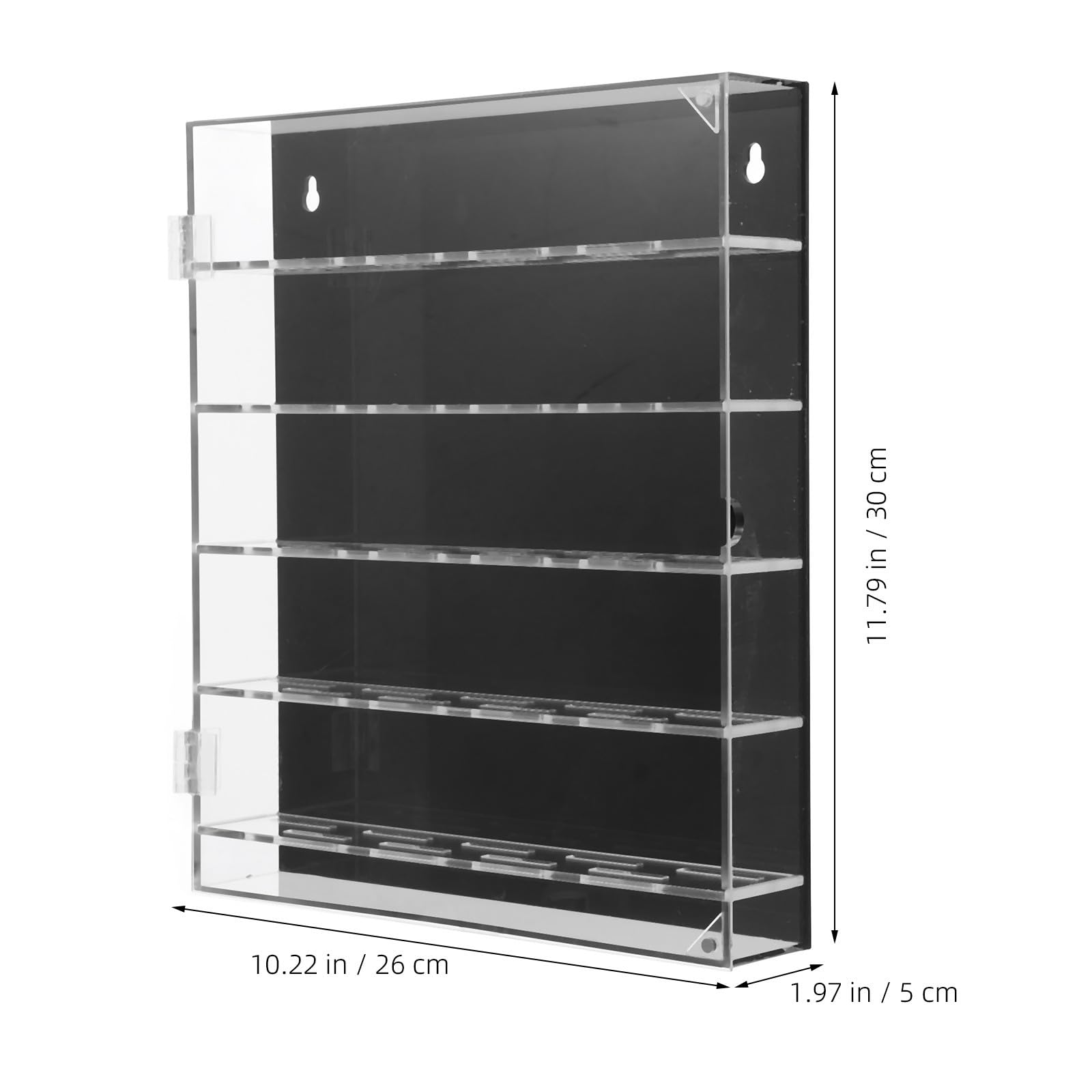 Caja de Colección de Monedas de Acrílico Negro 260x300x50 Mm