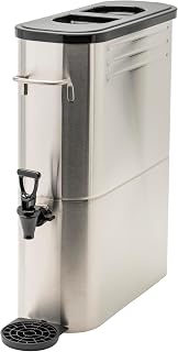 Winco SSBD-5 Stainless Steel Ice Tea Dispenser, 5-Gallon,Medium