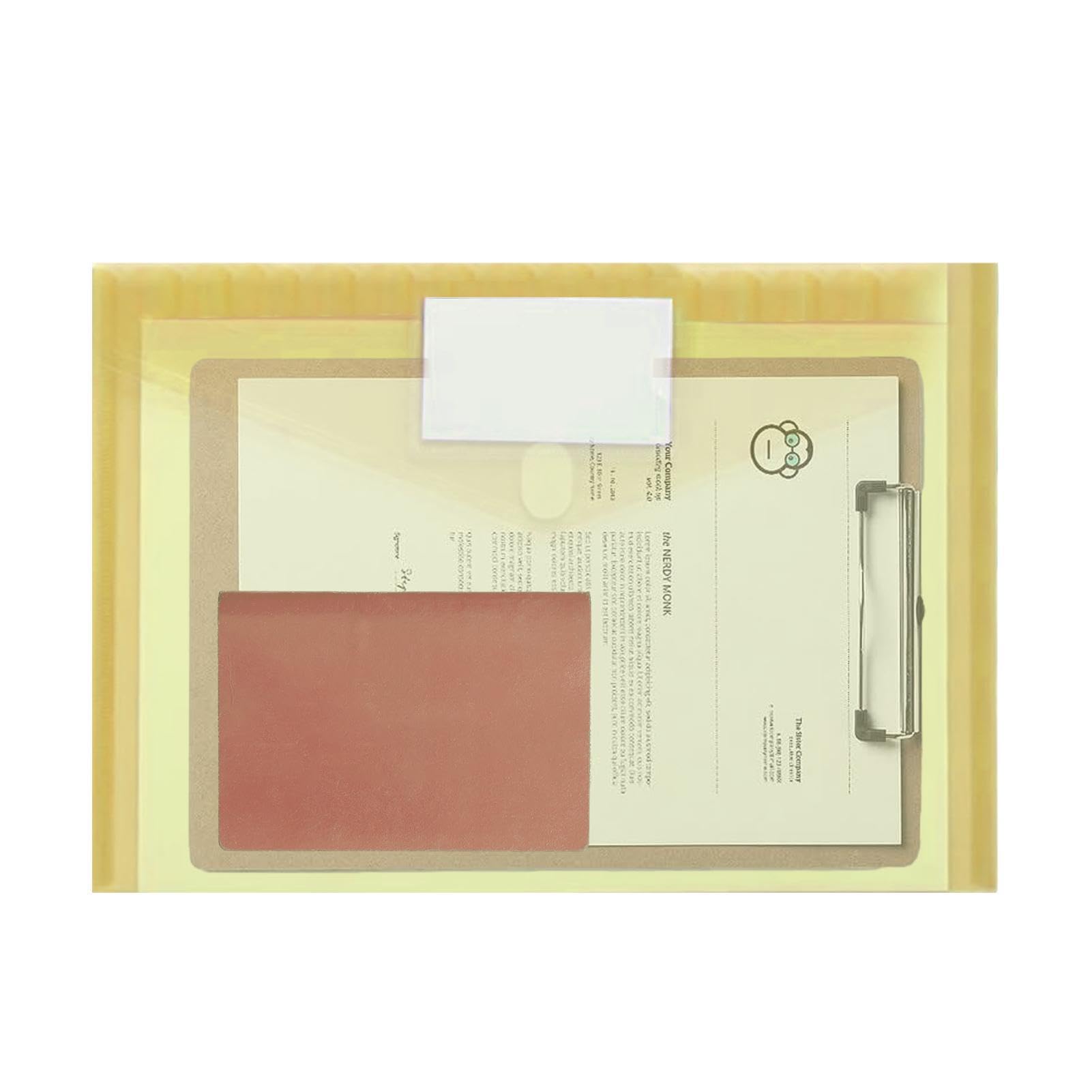 5/10pcs A4 Pastello Documenti Portafoglio Plastica Popper Borchie File - Foto 3