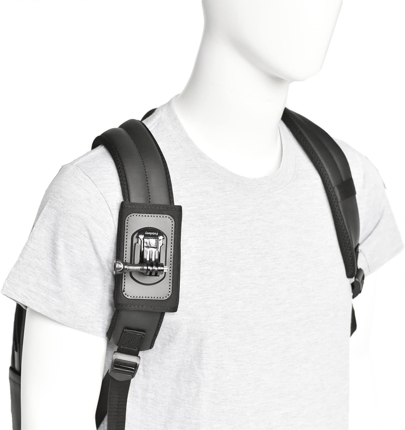 Support De Sac à Dos Fotoleey – Pour Insta360 X5/X4/X3/X2, GoPro Hero 13-10 – Fixation Rapide, Sangle Velcro