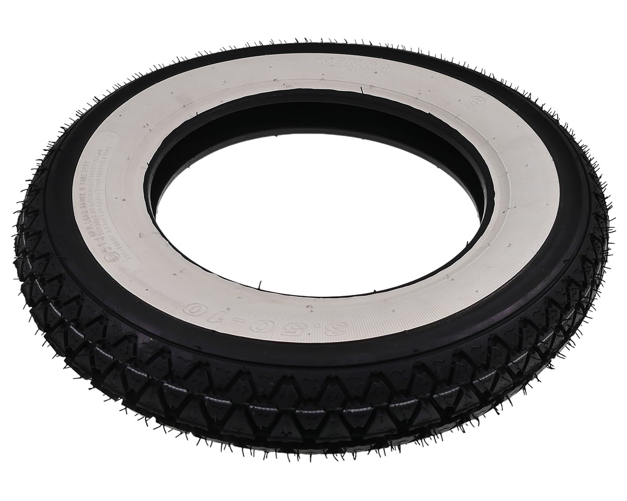 Pneu mural blanc Kenda 3,50-10" 4PR 51J pour scooter Chine, Hercules CV, Honda Dax 50 ST70 ZB50 Monkey