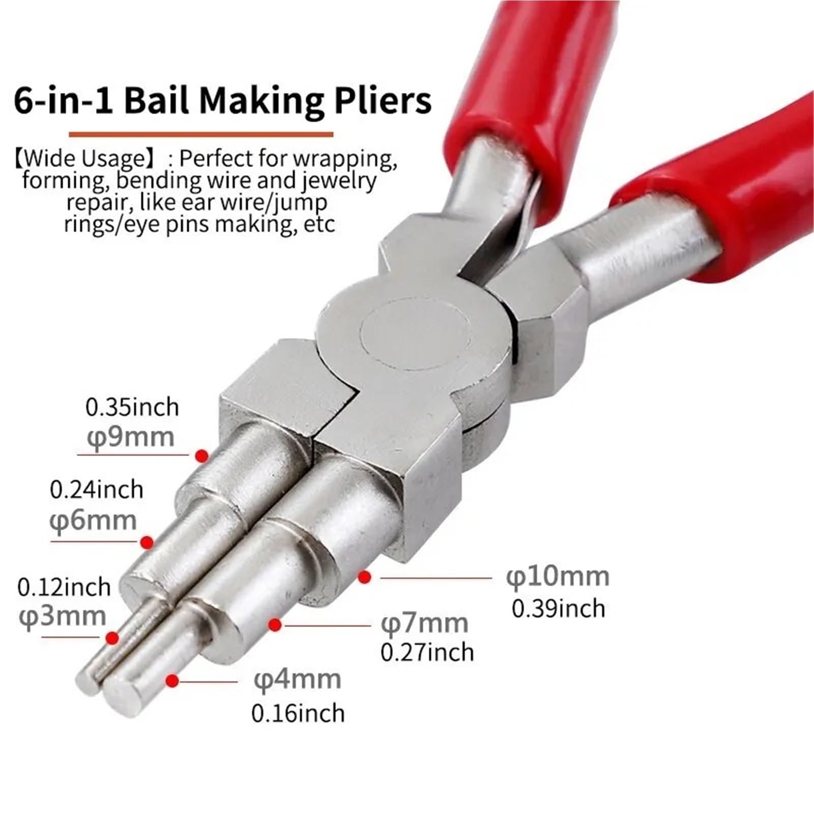 Set Di Pinze 3 pezzi pinze for gioielli set 6-in-1 for fare cauzione a becchi in nylon a piegati for la creazione di strumento artigianato fai da te