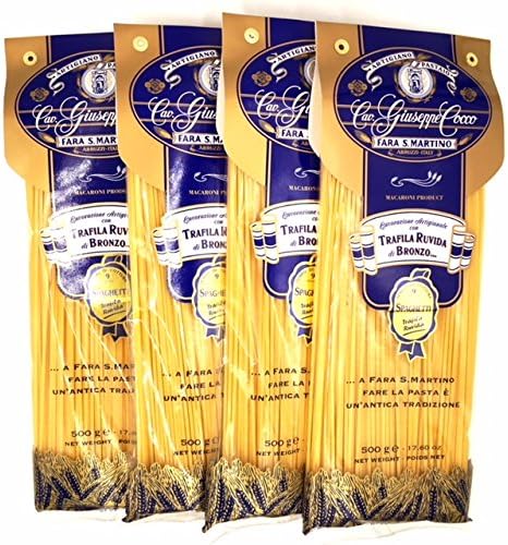 Spaghetti Artisan Pasta Cav. Giuseppe Cocco (4 pack) Hand-made, slow dried (500g) from Italy