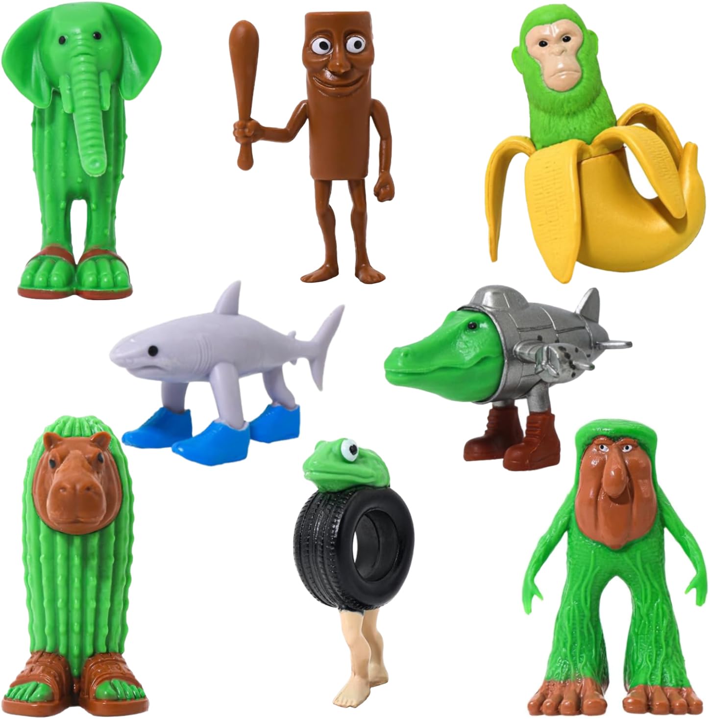 ITALIAN BRAINROT フィギュア 4体セット Amazon.com: Xgmadiles Italian Brainrot Toys,Tralalero Tralala
