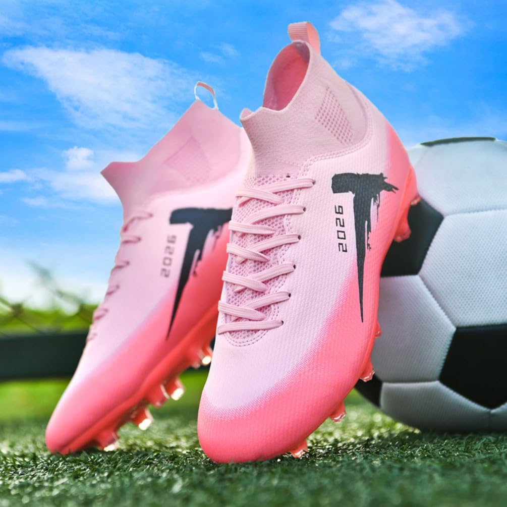 Botas de fútbol para Hombre Botas Altas Profesionales para césped Artificial Zapatillas Deportivas de Entrenamiento para jóvenes Botas con Tacos Calzado Deportivo para Exteriores