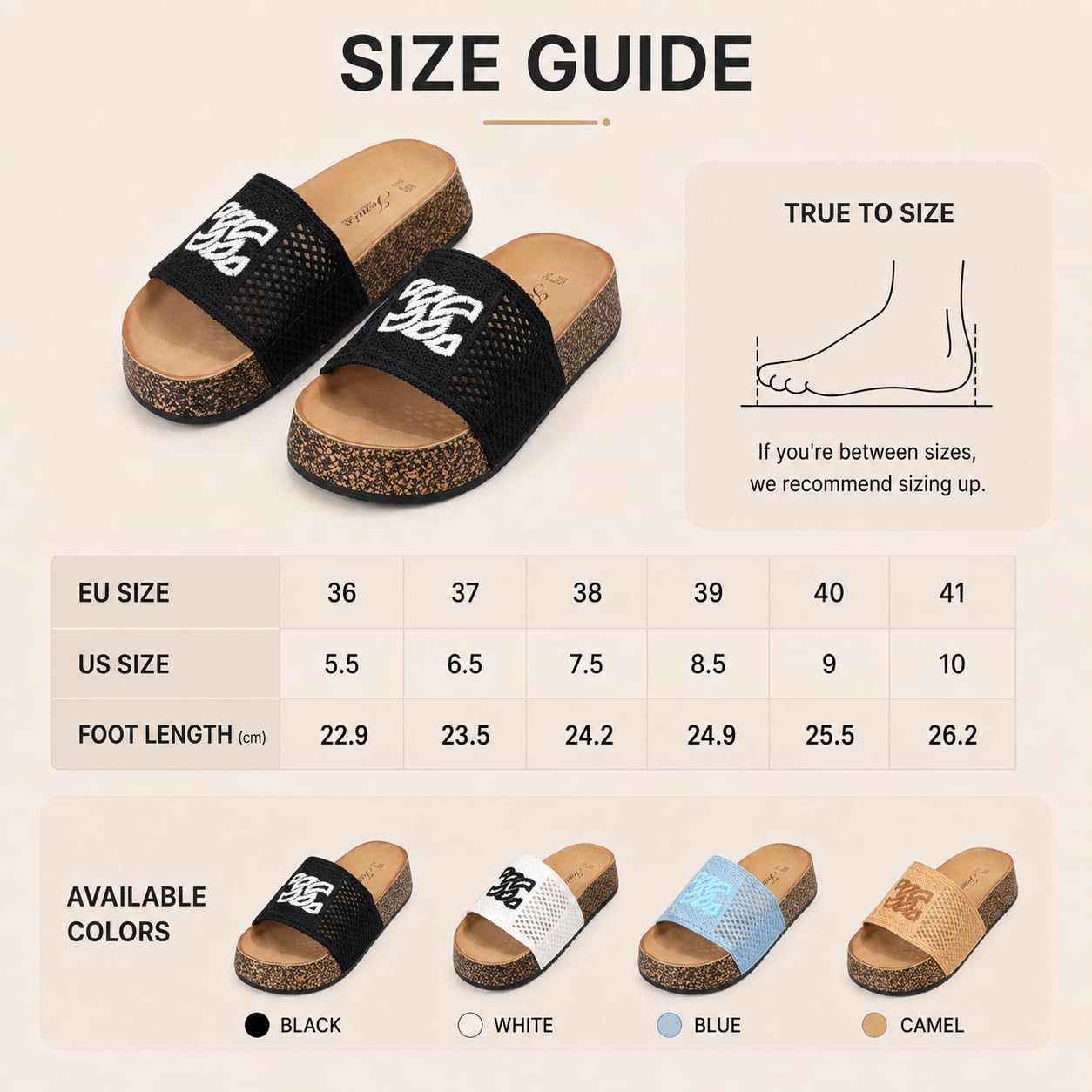 Chaussures d'été femme liège Sandales mode femme liège WWC260406 FR