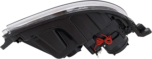 Miniatura 4 de Garage-Pro Faro delantero LED para Kenworth T680 2013-2022 con bombilla(s) de flujo amarillo, LED blanco, tira negra, 12 V reemplaza # P54610310000