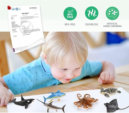 Miniatura 8 de Volnau Mini Farm Toys Figuras de 14 piezas de animales de granero para niños pequeños, regalo de Navidad, cumpleaños, paquete en miniatura de