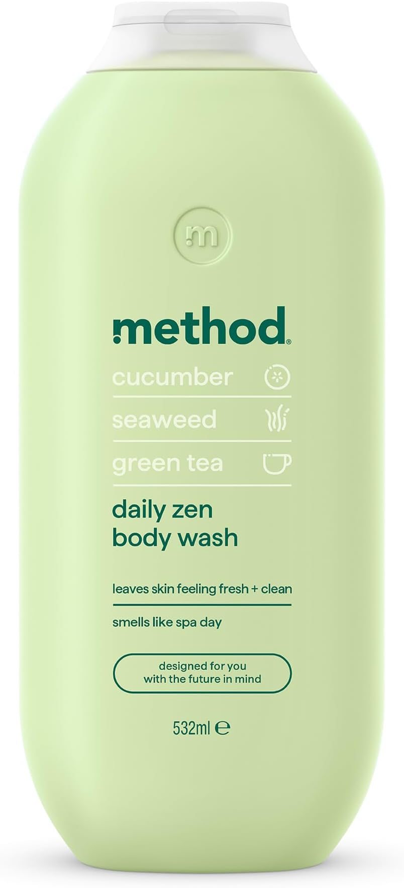Method Daily Zen Body Wash shower gel, Cucumber, Seaweed, Green Tea Scent.