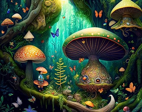Jungle extraterrestre tableau toile 58x90cm poster animaux fantastiques pour salon