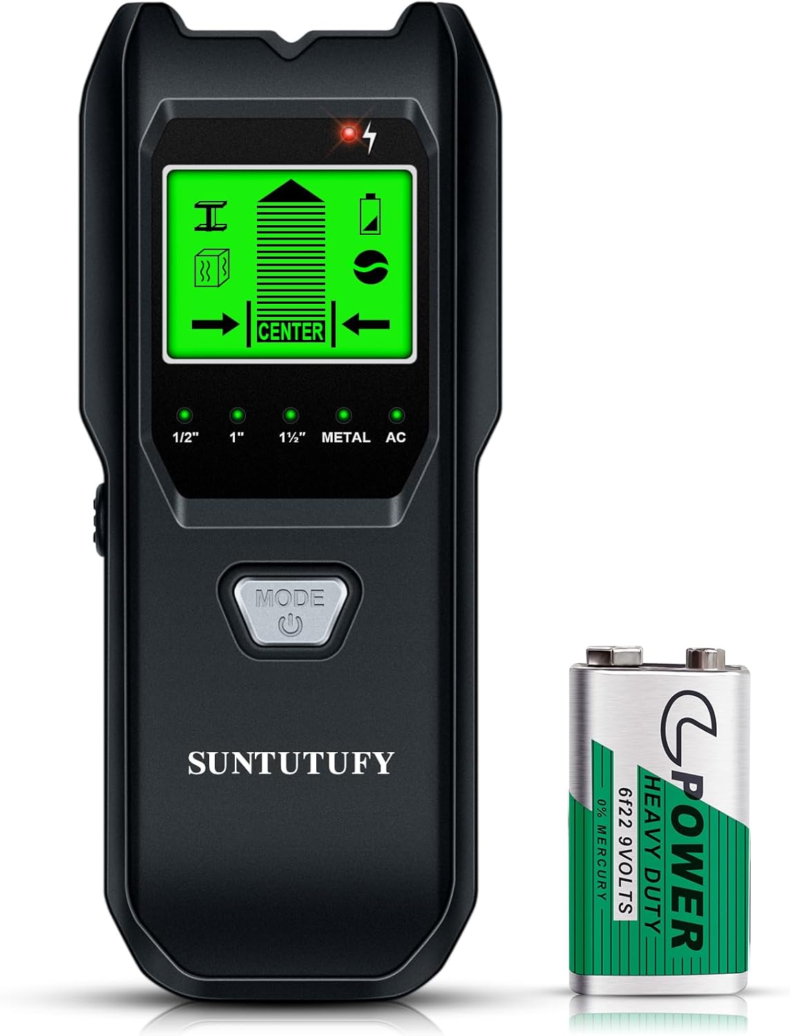 Stud Finder Wall Scanner – 5 in 1 Electronic Stud Detector with Upgraded Smart Sensor, Audio Alarm and HD LCD Display for the Center and Edge of Wood, AC Wire, Metal and Studs Detection(Frosted Black) Stud Finder Wall Scanner – 5 in 1 Electronic Stud Detector with Upgraded Smart Sensor, Audio Alarm and HD LCD Display for the Center and Edge of Wood, AC Wire, Metal and Studs Detection(Frosted Black)