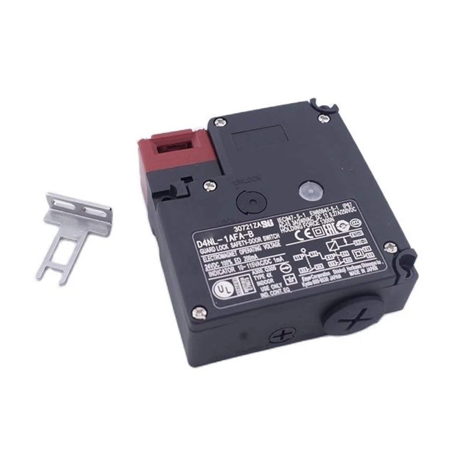 JNURGWLYH Safety Door Switch D4NL-1AFA-B D4NL-2AFA-B D4NL-4AFA-B D4NL-1BFA-B D4NL-2BFA-B Electromagnetic Lock Access Control Switch(D4NL-2AFA-B)