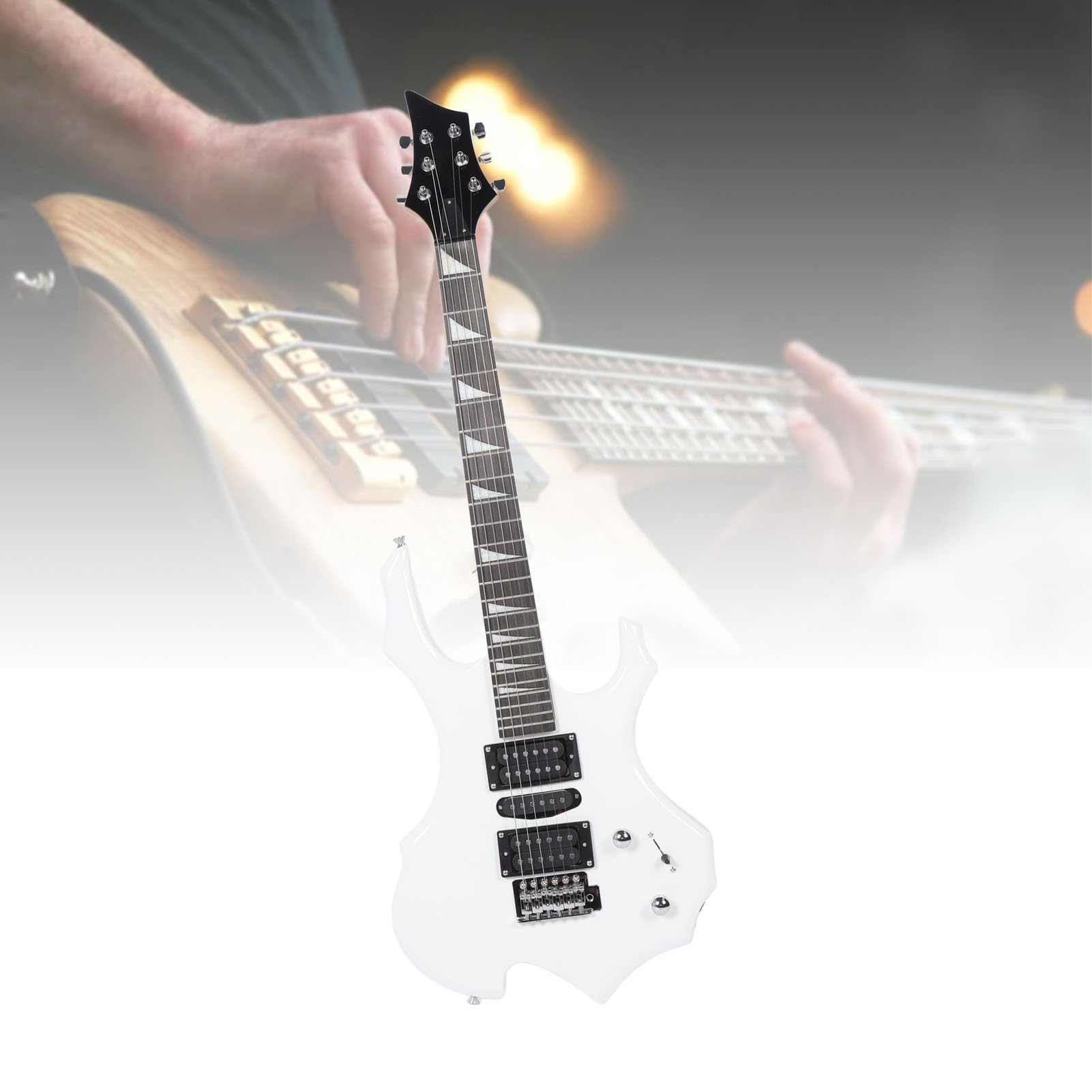Chitarra Elettrica, Kit Completo con Amplificatore 20W, Porta di Scarpe, Corde di Ricambio, for Apprendimento, Divertimento, Feste e Corsi di Musica