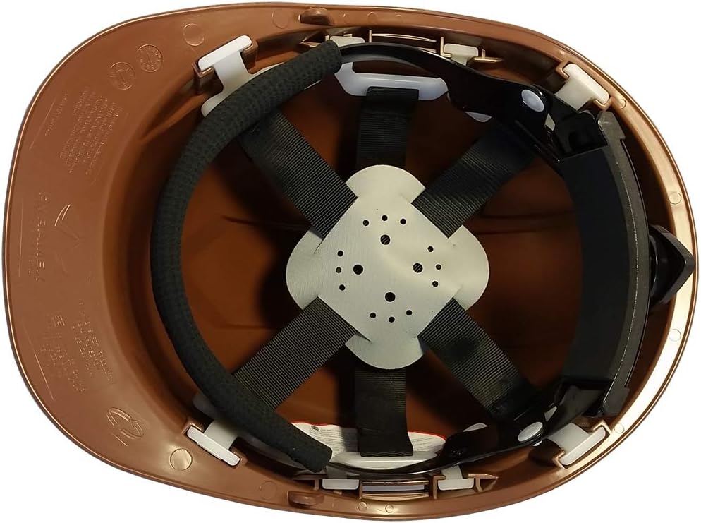 Ridgeline Cap Style Patterned Hard Hat with Protective Edge with 6 Point Suspension - Copper Graphite Pattern