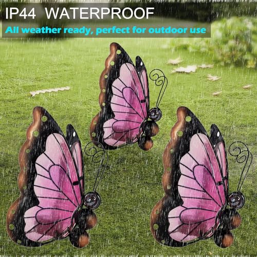 Elfengarden ELF-ZHA02266 Metal Butterfly Solar Garden Decor thumb #3