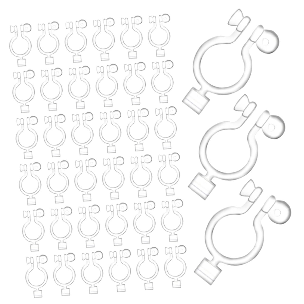 SHINEOFI 250pezzi Clip Orecchini Silicone Trasparenti Per Orecchini Fai Da Te Accessori Per Creazione Senza Piercing Materiali Decorativi Resistente e Comodi Da Indossare