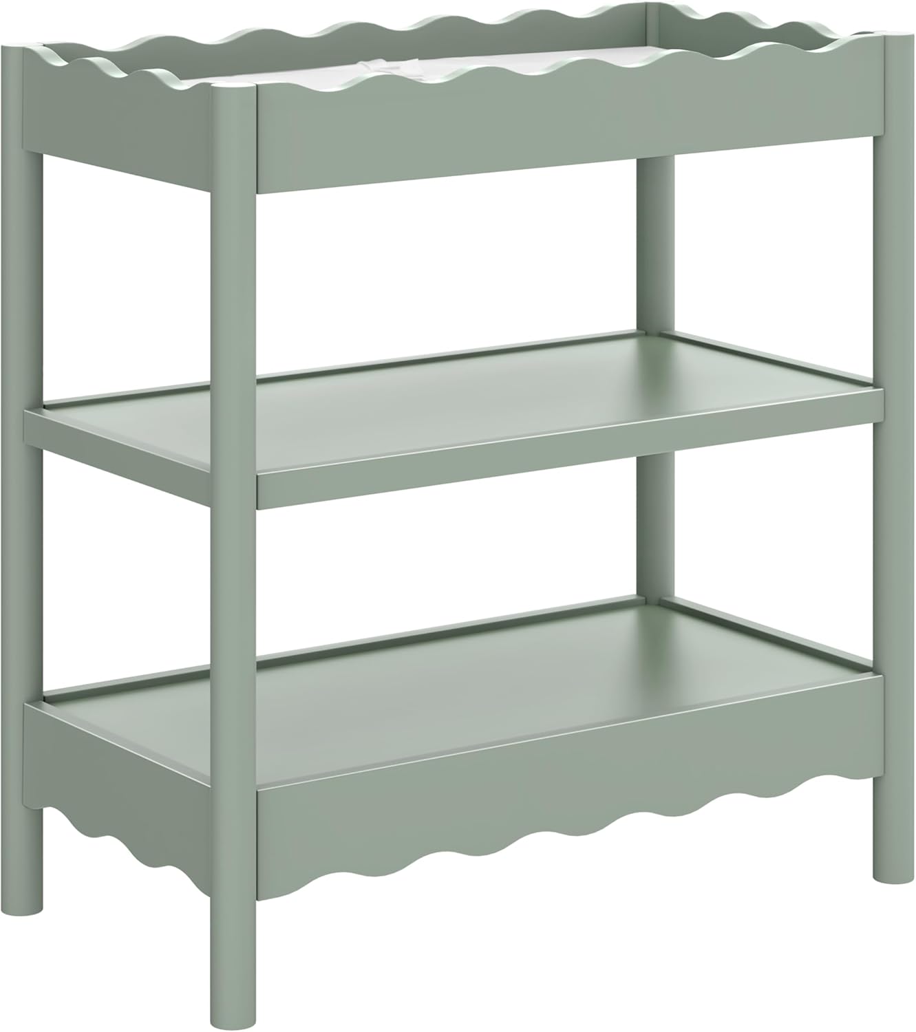 Babyletto Swell Changing Table in Light Sage, Greenguard Gold Certified