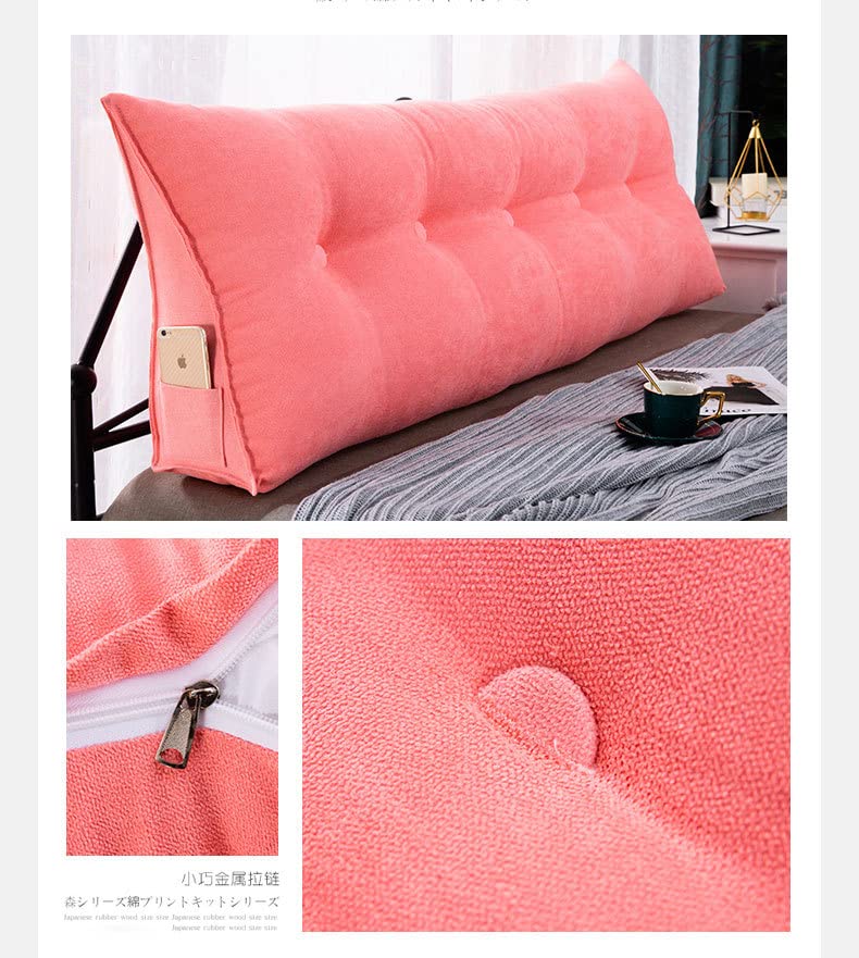 Produktbild von Dreieckiges Keilkissen Für Schlafzimmer, Sofa, Stützkissen Für Tagesbett, Lendenwirbelstützkissen, Grün, 200 X 50 X 20 Cm