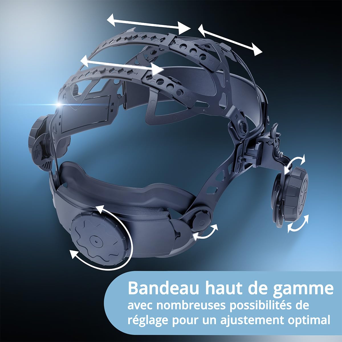 STAHLWERK Casque de soudage Automatique 3-en-1 Booster AIR – Masque de Soudeur avec Adduction d'air assistée, système PAPR, True Colour, obscurcissement Auto. DIN 4-13, Classe Optique 1/1/1/2