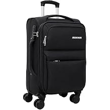 Softside Carry On Luggage & Spinner Wheel, Expandable Travel Suitcase