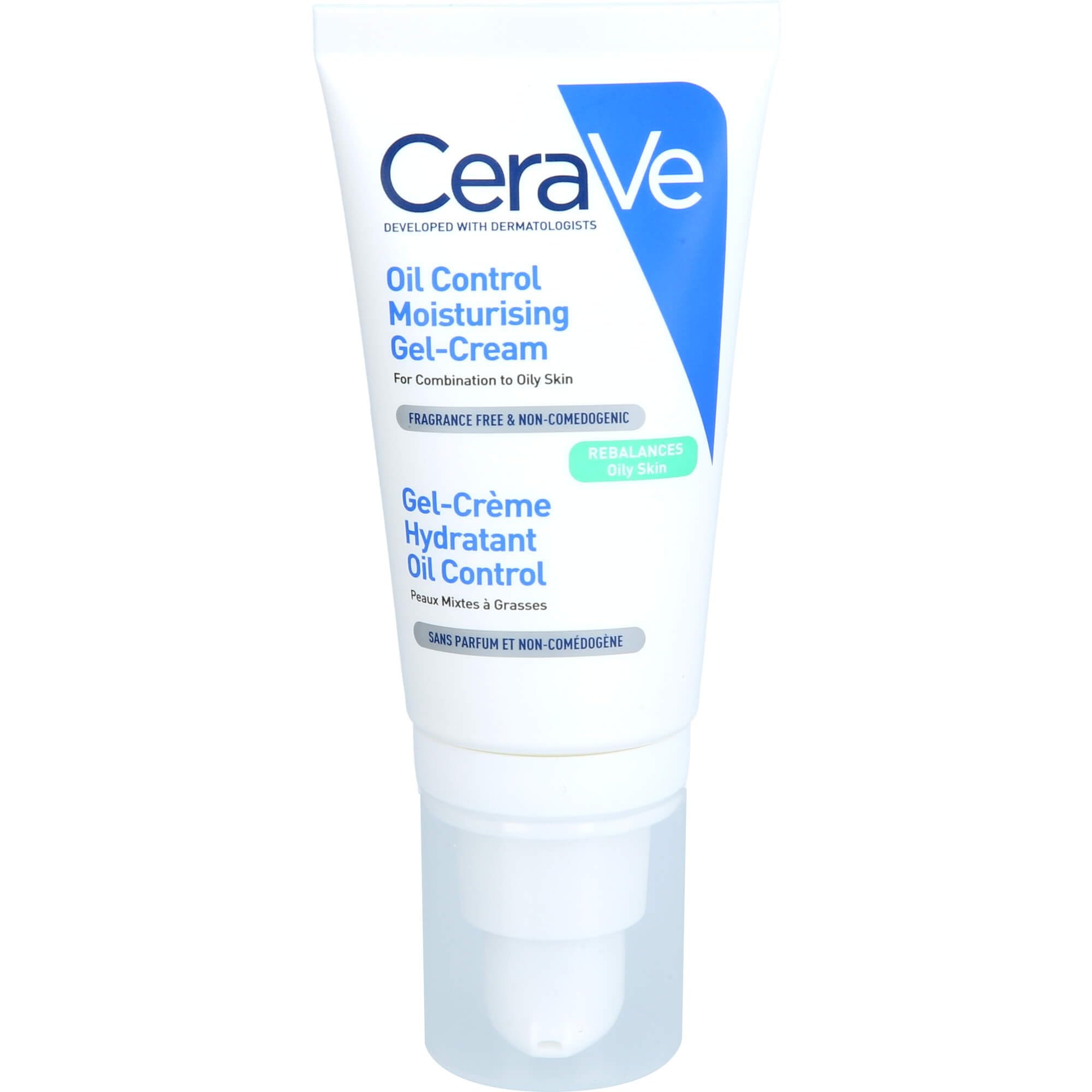 CeraVe Crema Gel Idratante con Effetto Mat, Per Pelle Grassa e Oleosa, Con Acido Ialuronico, Ceramidi e Niacinamide, Idratante a Lunga Durata, 52 ml