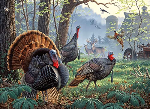 SUNSOUT INC - Rompecabezas de 1000 piezas Uncle Tom's Farm por Larry Zach - Tamaño terminado 20" x 27" Acción de Gracias - MPN# 52403 miniatura 3