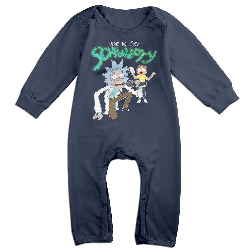 TLK Boy's & Girl's Time To Get Schwifty Long Sleeve Outfits 12 Months