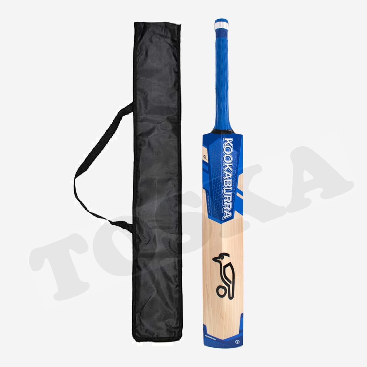 TOSKA Cricket Bat Full Size Popular Willow Kookaburra Cricket Bat with Bat Cover for Tennis Ball | Rubber Ball | Plastic Ball (Men|Women) (Blue) (B09SRBDHFW) Amazon Price History, Amazon Price Tracker