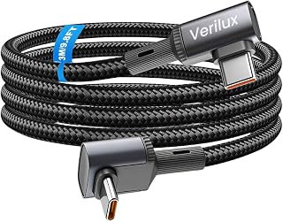 Verilux® Right Angle PD 100W Type C Cable Fast Charging 10FT