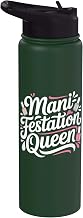 Funny Nail Artist Manifestation Queen Nail Tech Stainless Steel Insulated Water Bottle