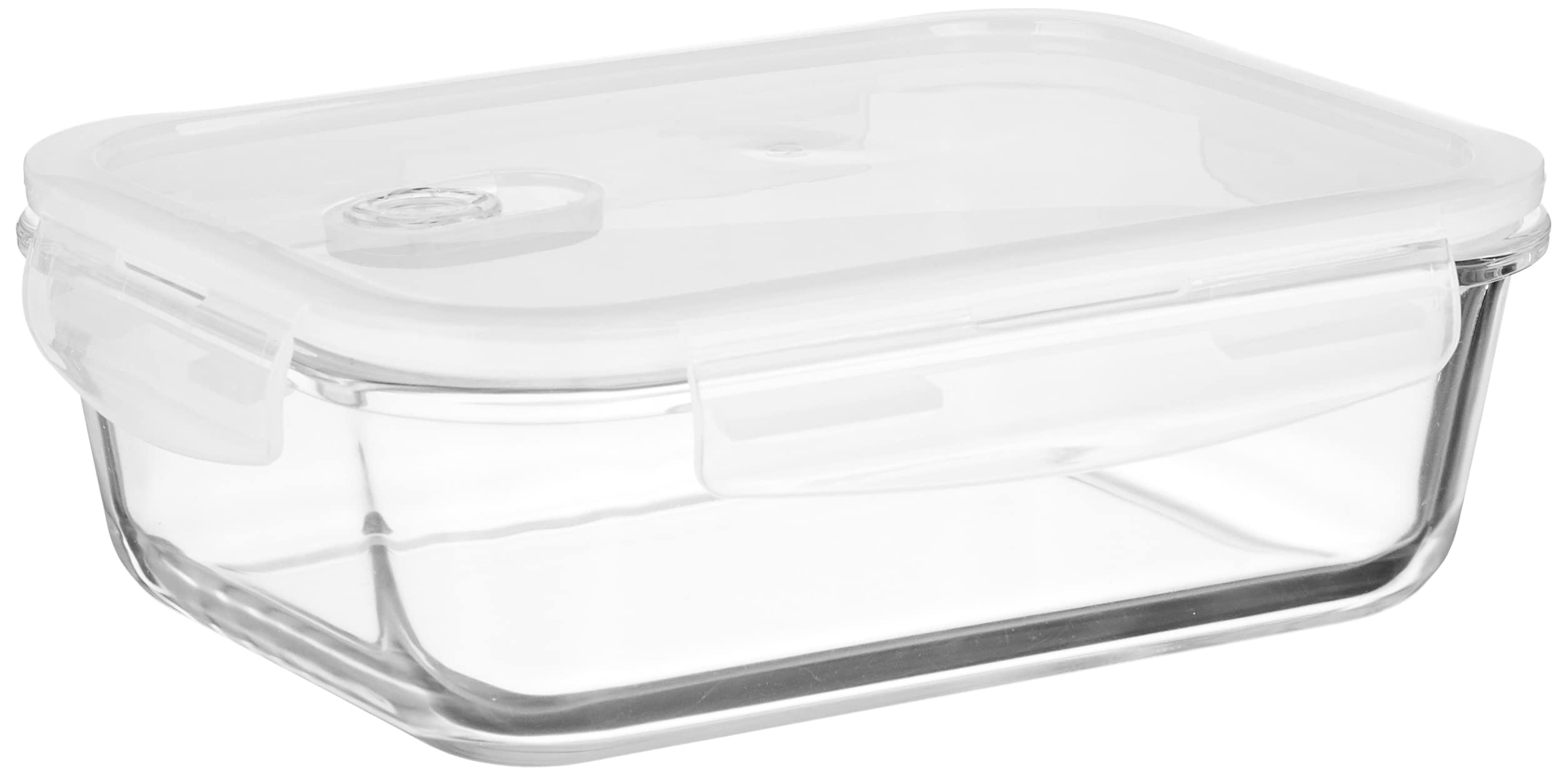 Amazon Brand - Solimo Borosilicate Glass Container with Air-Vent Lid for Kitchen/Tiffin, Rectangle (1,500 ml),Transparent-image-43