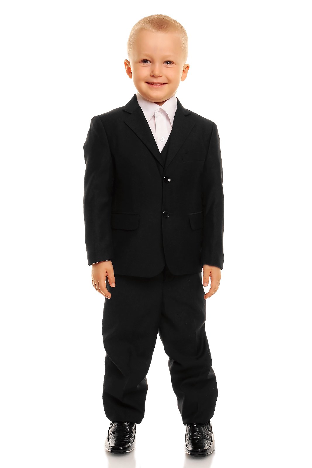 Cinda Boys Black 5 Piece Suits Wedding Suit Page Party Prom 5-6 Years