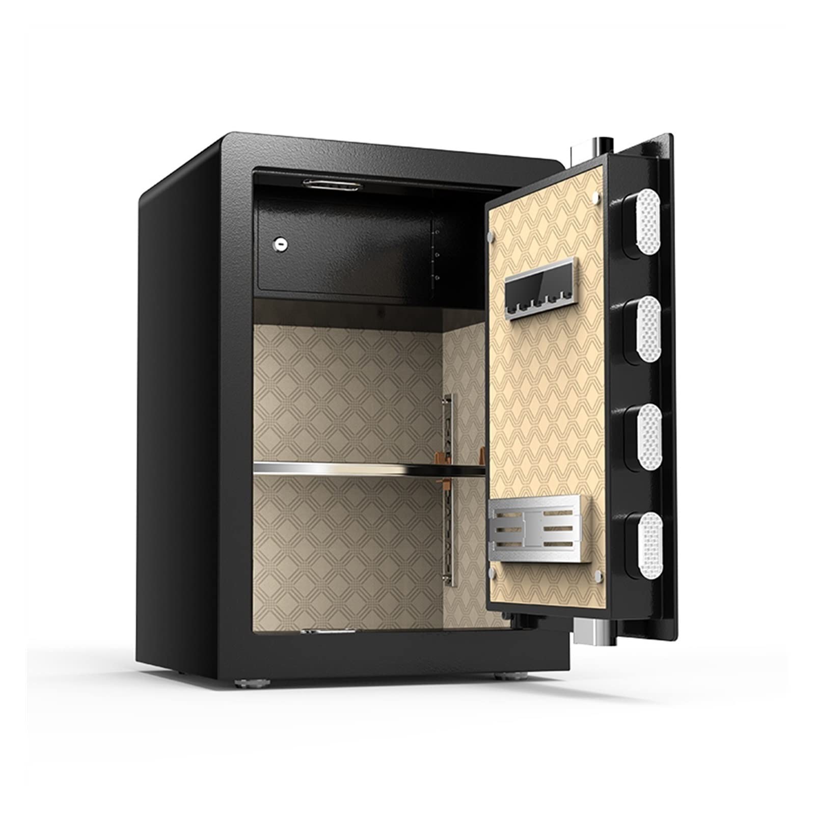 Armadietti per ufficio Armadietto for ufficio Cassetta di sicurezza in acciaio con tastiera elettronica, perfetta for casa, ufficio, hotel, archiviazione aziendale, 22,05x15,75x12,99 pollici, nero Arm