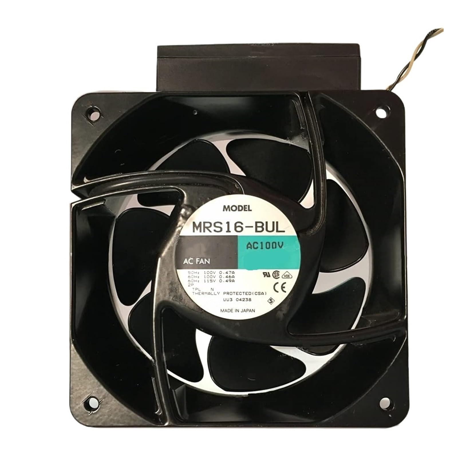 Ventilateur de Refroidissement MRS16-BUL extracteur d'air AC 100V-115V 160x160x62mm