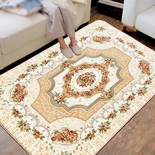 DYI Carpet, living room European coffee table non-slip carpet, bedroom sofa before the modern simple coral cashmere mats, 185 * 185cm