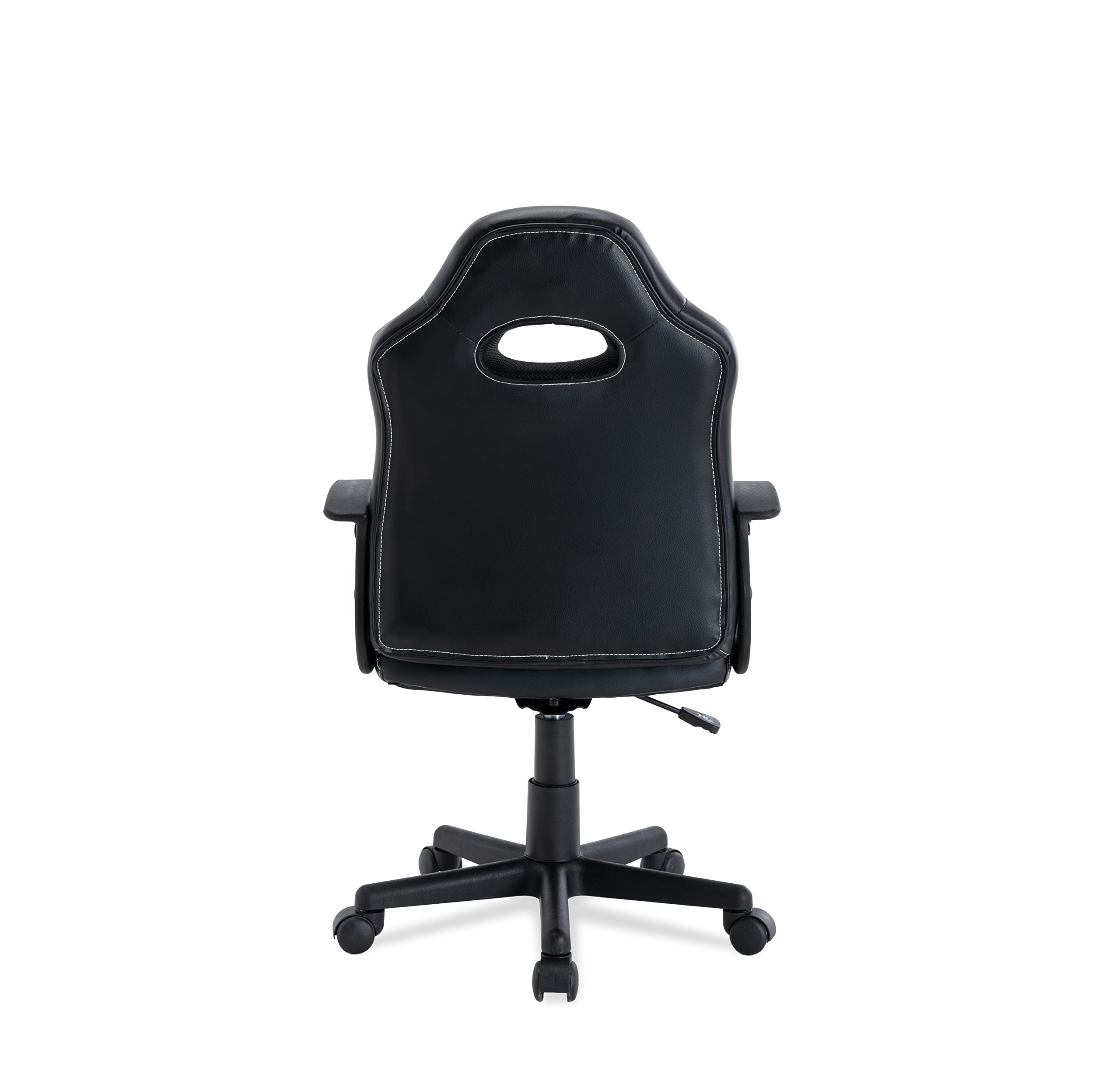 La Silla Española Alcoy Sedia, Pelle Sintetica Plastica, Nero-Rosso, Pequeño