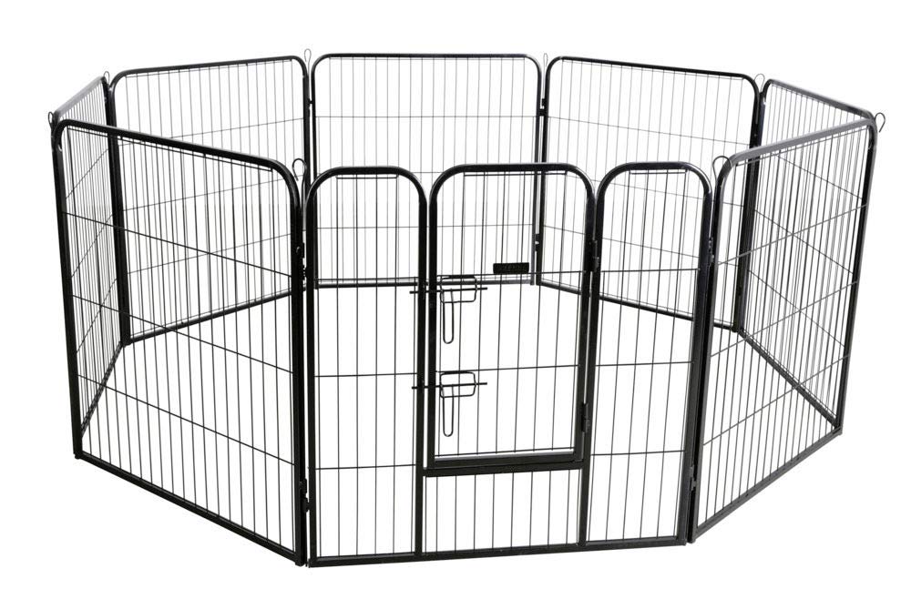 Kerbl 80577 Dog and Puppy Enclosure 80 x 77 cm 8 Panels with Door 20.12 kg